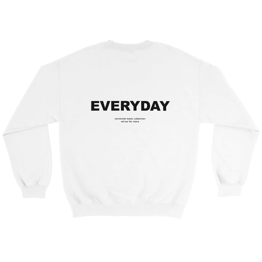 EVERYDAY Sweatshirt Basic Collection White