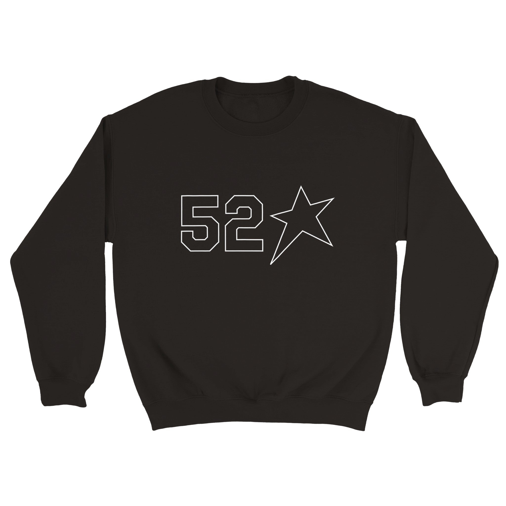 Black sweatshirt with top stars